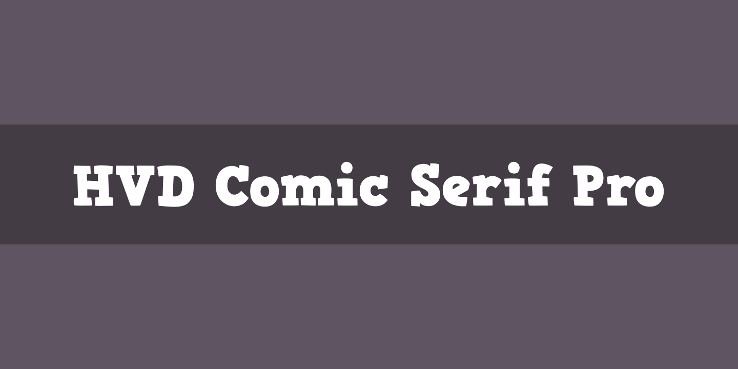 HVD Comic Serif Pro Font